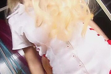 Blonde Nurse In Stockings Helps Patient To Ejaculate