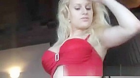 Blonde With Huge Tits Does Wild Lapdance