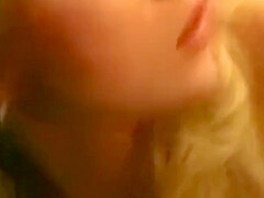Blonde With Round Ass Rides Stiff Cock Holding Onto Desk - Laura Angel