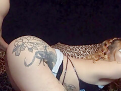 Blue Is Twerking Her Big White Sexy Ass And Sucking My Huge Big Black Cock With Passion - Lotusrose