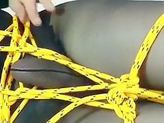 Bondage with pantyhose 5