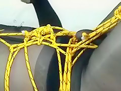 Bondage with pantyhose 5