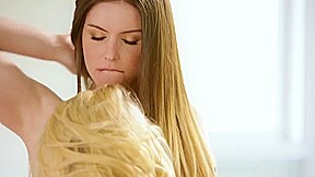 Bound Blonde Babe Licked