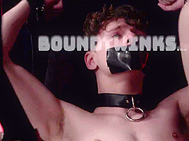 BoundTwinks Shy slut Chris Keaton gets his mouth and hole used raw