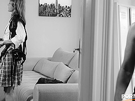 Boyfriend Interrupts Lesbo BBC Strap-On Playdate with Aubrey Black and Gina GP2411 - PornWorld