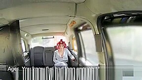 British Redhead Deep Throats In Fake Taxi