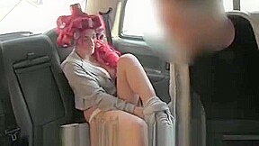 British Redhead Deep Throats In Fake Taxi
