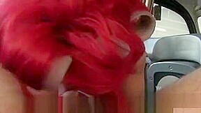 British Redhead Deep Throats In Fake Taxi