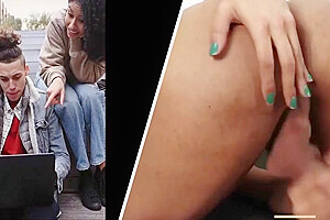 Bruna Ferrari - Bruna Strokes Cock Until To Cum [public Mastubation]