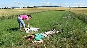 Buffy trampling grass