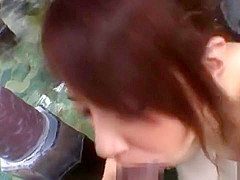 Burumi Aoi is a sexy young Japanese wife who likes to fuck outdoors