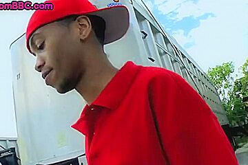 Bushy Black Twink Outdoor Fucked By White Top For Money