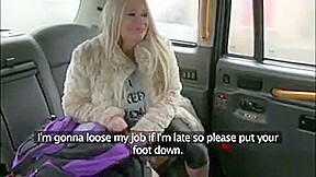 Busty Customer Fucked With Cab Driver In The Backseat