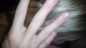Busty Girl With White Wrist Watch Blows Big Cock