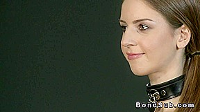 Busty bdsm brunette spanked and anal fucked