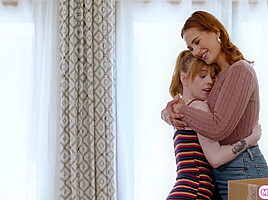 Busty lesbian stepmom ass licking petite teen 18+ stepdaughter
