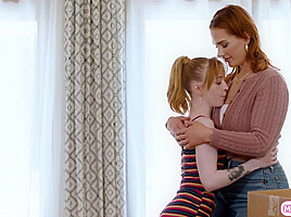 Busty lesbian stepmom ass licking petite teen 18+ stepdaughter