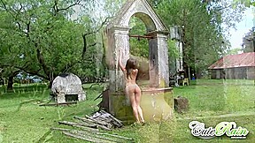 Busty petite teen 18+ shows off her body