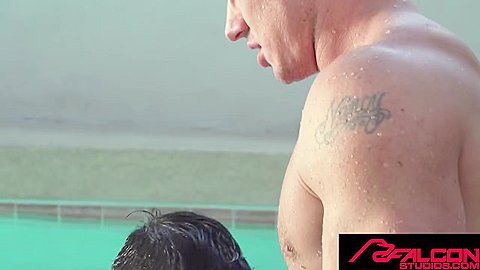 Cade Maddox Barebacks Hot Jock By The Refreshing Pool