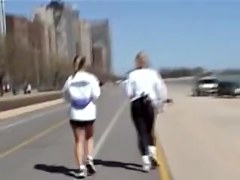 Candid voyouer scenes of the sporty chicks butt cheeks 01zk