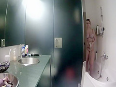 Caught her fingering pussy in a shower