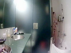 Caught her fingering pussy in a shower