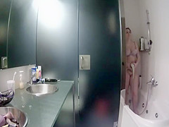 Caught her fingering pussy in a shower