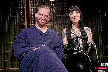Cfnm Femdom Leather Tattoo Babe Pegs Male Butt With