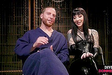 Cfnm Femdom Leather Tattoo Babe Pegs Male Butt With