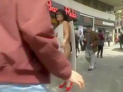 Cheating Milf anal toyed in public