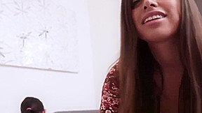 Cheating guy creampies his Latina step sister in POV