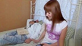 Chick Fucks Out Of Any Limits Previous To Her Cuckold Guy
