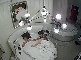Chinese couple in hotel 4