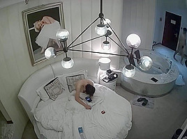 Chinese couple in hotel 4