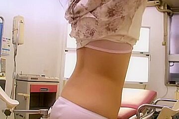 Chubby Japanese gets a creampie in hot medical video