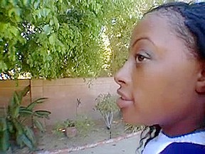 Chubby ebony cheerleader slut getting pounded