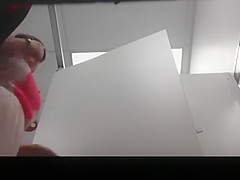 Chubby girl spied in change room