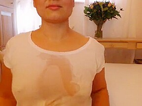Chunky Brunette With Big Boobs And Nice Ass Gets Filmed In