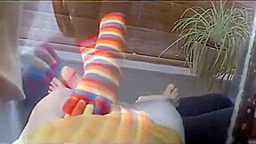 Claire Loves Giving Sockjobs
