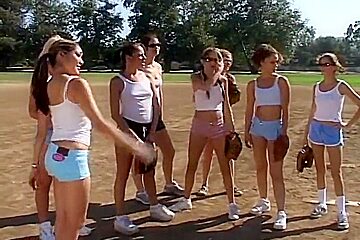 Coach Shows 2 Female Athletes How To Properly Handle A Big Bat