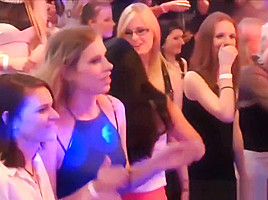 Cock Hungry Wives & GF Turn Slutty At CFNM Party