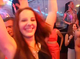 Cock Hungry Wives & GF Turn Slutty At CFNM Party