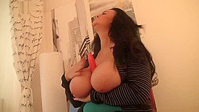 Cock blowing Busty Reny