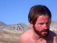 Cocktied bdsm bj slave dragged to hot desert