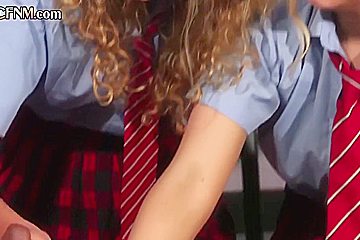 College N Cheerleader Cfnm Gals Jerk Guy