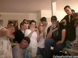 College teen doggystyled so hard she bumps head