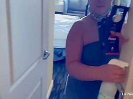 Colombian Housekeeper Tricked To Clean Room And Suck Dick Paisa Gets Cream Pie 9 Min