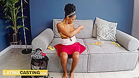 Colombian beauty queen teen fucks European agent at fake audition POV