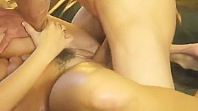 Comely busty gal is giving head