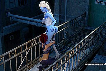 Copycat And Torchlight - Two Hot Chicks Eat Pussy For Late Night Snack